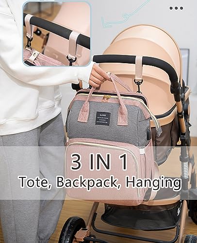 Image of houscly Diaper Bag Backpack with Changing Station