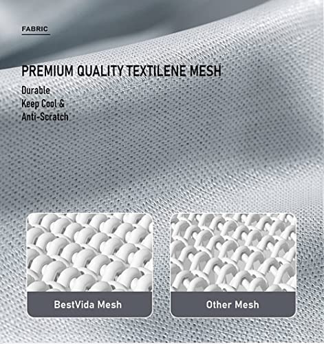 BestVida Erhöhtes Hundebett, 122 x 83,8 x 20,3 cm, groß, Grau