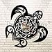 YDDLIE Tortue de mer Silhouette Animale Marine Horloge Murale mécanique Tortue décoration Murale Horloge Murale en Vinyle