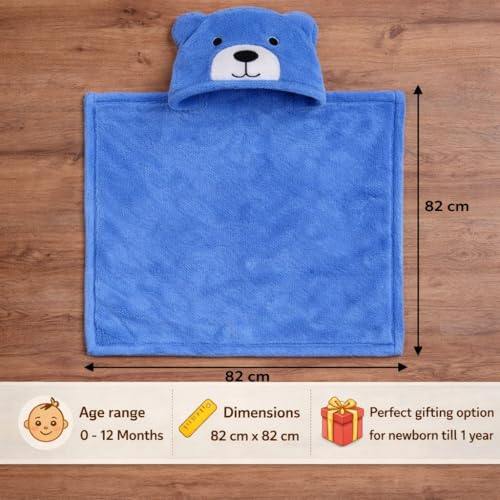 Image of BRANDONN Baby Blanket Newborn Combo Gift Pack of Swaddle Wrapper, 0-9 Months, Length 68 cm x Width 68 cm, Pack of 2 Pcs.