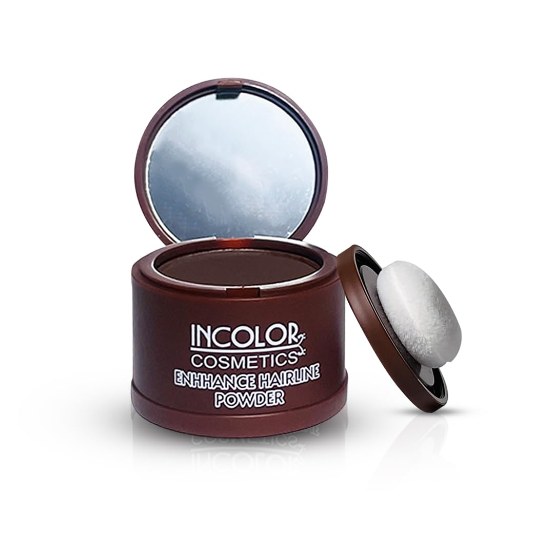 Root Touch Up Hair Powder for Thinning Hair, Hairline Shadow Powder Stick for Women and Men, Bald Spots, Eyebrows, Beard Line (Dark Brown)-image-27
