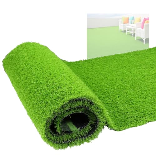 Erba Sintetica Adatta agli Animali Domestici, Altezza del Pelo 3 cm - Tappeto in Erba Sintetica per Interni/Esterni con Fori di drenaggio 50x200 cm (19,7x78,7 Pollici) - per Cani e Gatti