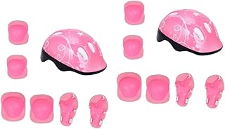 VANZACK 14 Peças Capacete Joelheiras Cotoveleiras Jovens Crianças Equipamento De Ciclismo Kit De Máquina De Tatuagem Infantil Joelheiras E Cotoveleiras Crianças Capacete De Skate Luvas