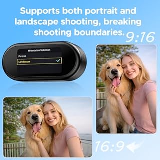 Mini Body Camera 4K, Wearable Sport Action Cameras 150° Wide Angle Lens, Thumb Size POV Camera for Ski Bicycle Motorcycle Daily Vlog Outdoor (Black)