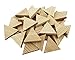 1.34" Wood Triangle Cutout Shapes Unfinished Wood Mosaic Tile - 40 pcs