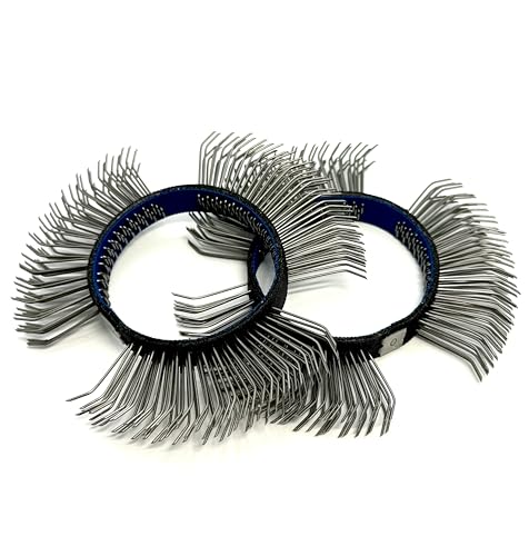 Image of Abrasive Carbon Steel Belt /Sanding Replacement Coarse Wire Brush /Rust Removal /Derusting /Blaster Clearing（ 11mm / 0.44inch Wheel Width, 0.7mm Carbon Spring Steel） 2 Pack /A Box with Two Belts