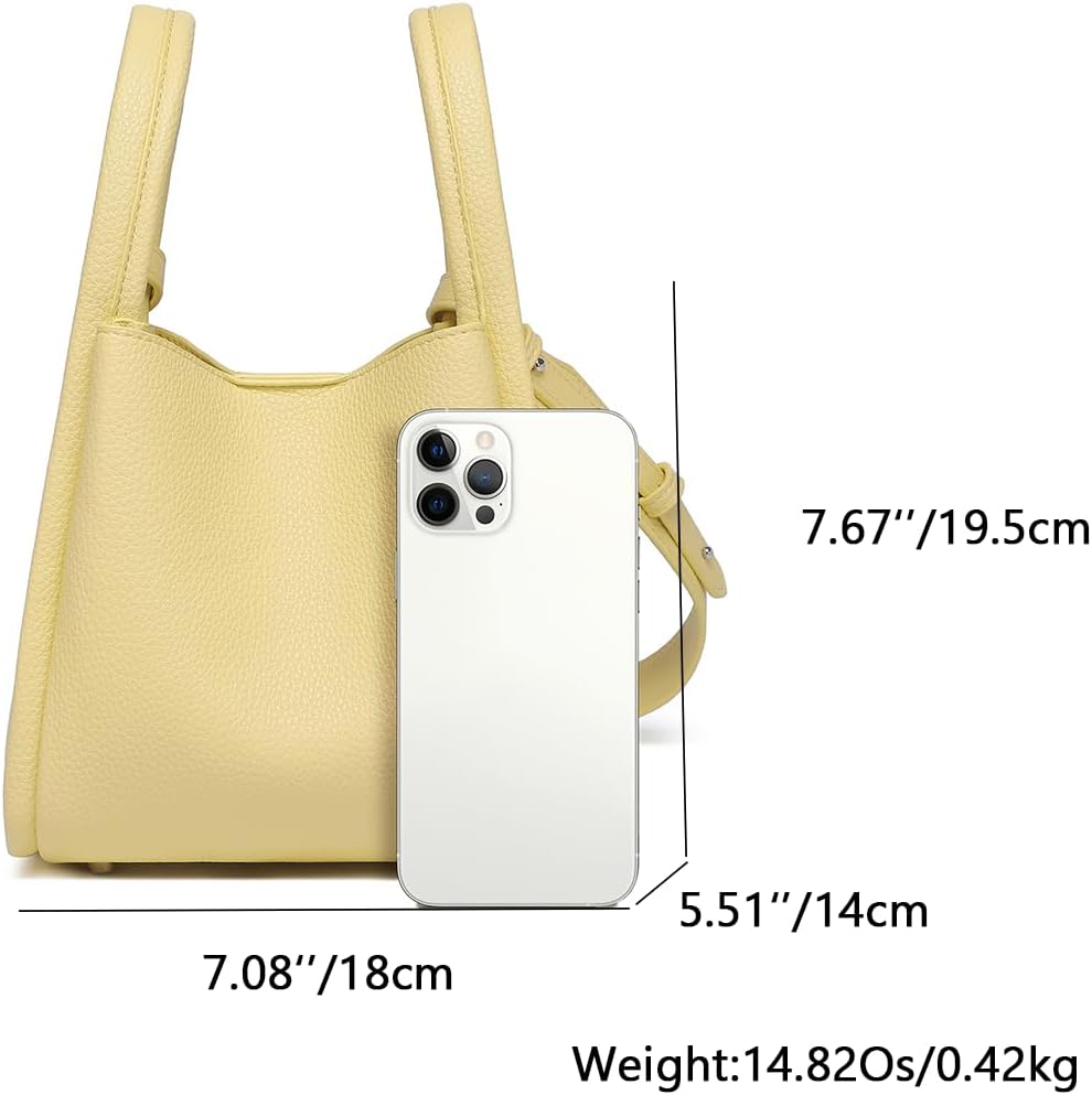 PU Leather Tote Bag Slouchy Handbag with Zipper Stylish for Women's