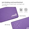 Fledo Yoga Blocks 2 Pack 9"x6"x4" - EVA Foam Brick, Featherweight and Comfy - Provides Stability and Balance - Ideal for Exercise, Pilates, Workout, Fitness & Gym (Purple)