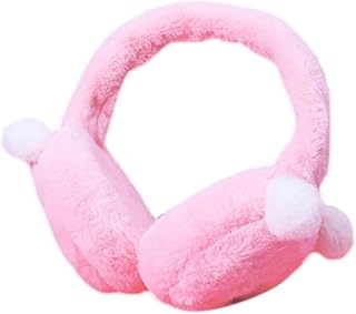 Orejeras de invierno Mujeres Hombres Invierno Cálido Faux Faux Firy Furmuffs Headband Outdoor Piedra Sólido Color Sólido Plegable Oreja Fluffy Cubiertas Calentadores Gorras de invierno con orejeras (