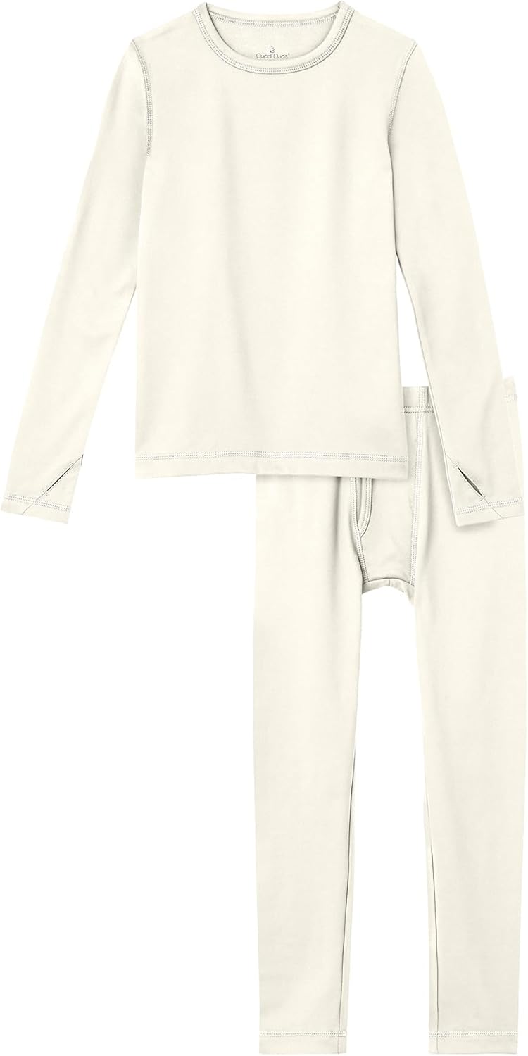 Cuddl Duds Boys Heavyweight Cold Weather Fleece Lined Thermal Set – Long Sleeve Shirt & Leggings – Long Johns for Kids - Image 4