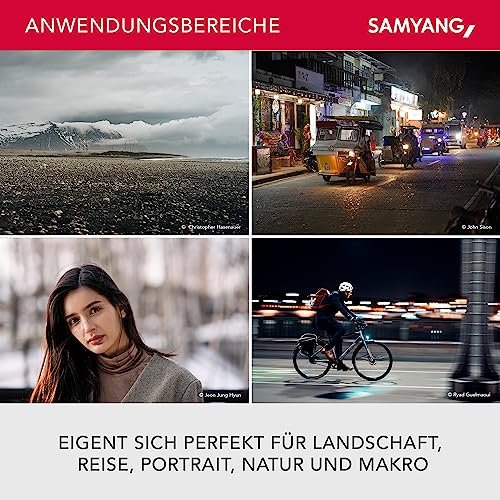 Samyang AF 75mm F1.8 FE (Tiny but Absolute) – Porträt Objektiv Autofokus Vollformat und APS-C Festbrennweite Sony E Mount für Sony A9 II A7 III A7C II A7C R A6600 A6500 A6400 A6300 A6000 A5100 A5000 – Bild 5