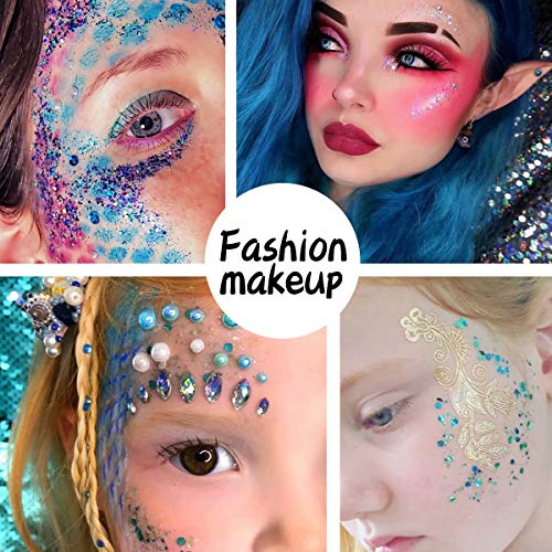 12 Color Chunky Nail Glitter Body Glitter Makeup Glitter for Face Body Eye Hair Crafts Cosmetic Sequins