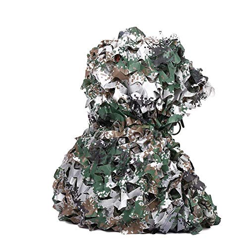 YGCBL Lona multiusos para exteriores, red de camuflaje verde, cubierta de coche, camping, sombra de selva, red de camuflaje, varios tamaños, red de camuflaje opcional, 3 x 4 m, 3 x 4 m