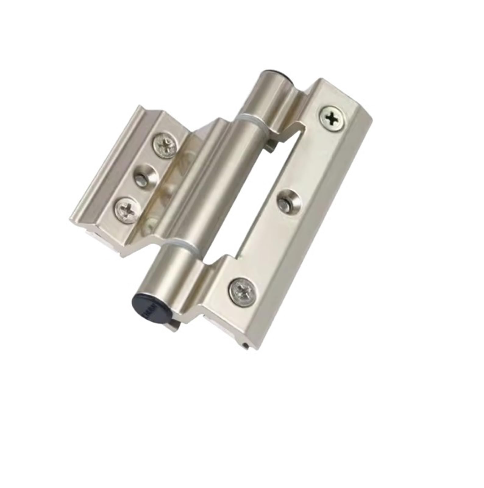 Ghhzml Silver - 100Mm Cupboard Door Hinge 1 Pcs Aluminum Alloy Door And Window Hinge Broken Bridge Heat Insulation Flat Open Hardware Folding Thickened Hinges(Silver-100Mm)