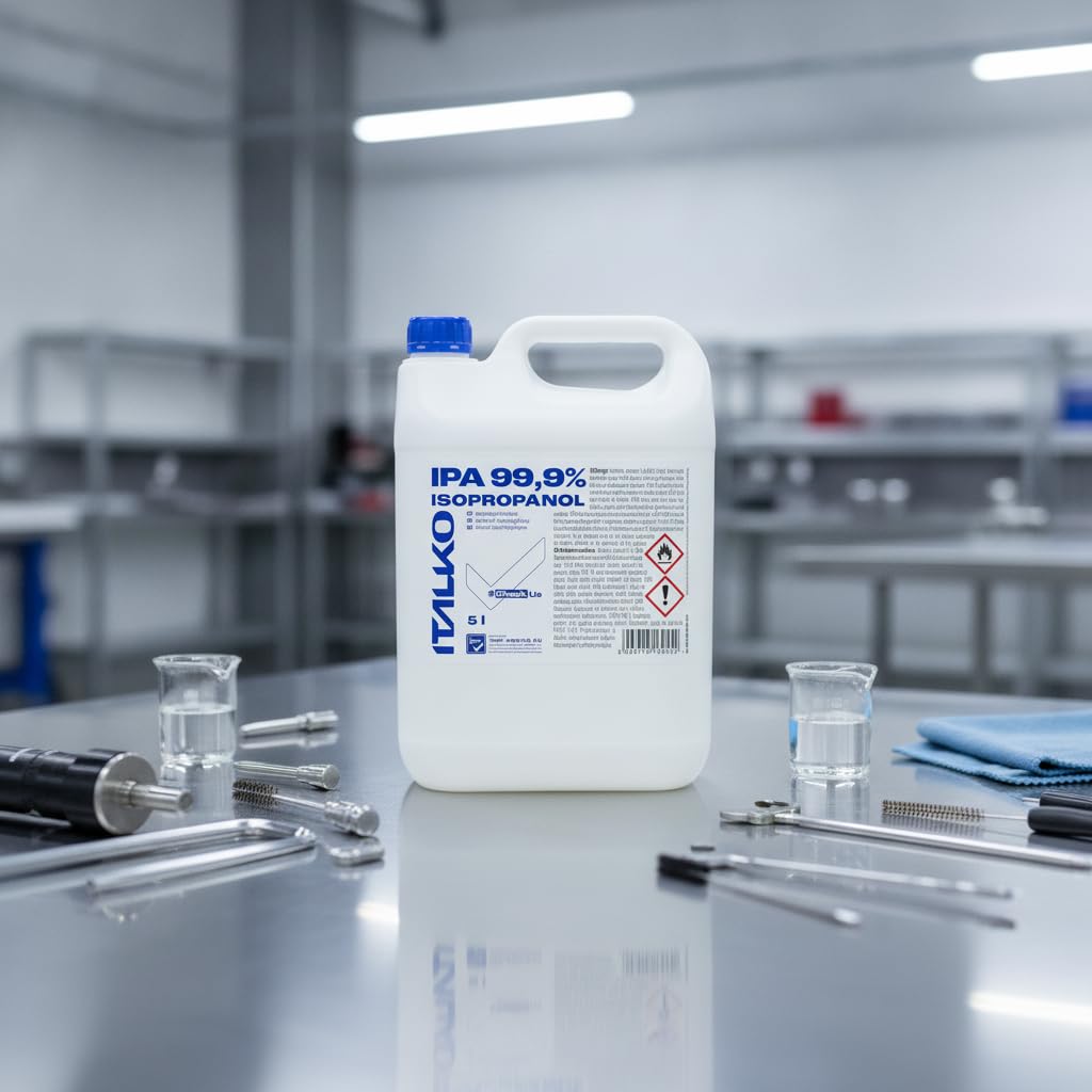 Isopropanol 99,9% IPA 5 L – Isopropylalkohol 2-Propanol als Reinigungsalkohol und Entfetter für Werkstatt, Elektronik, Glas und Metall