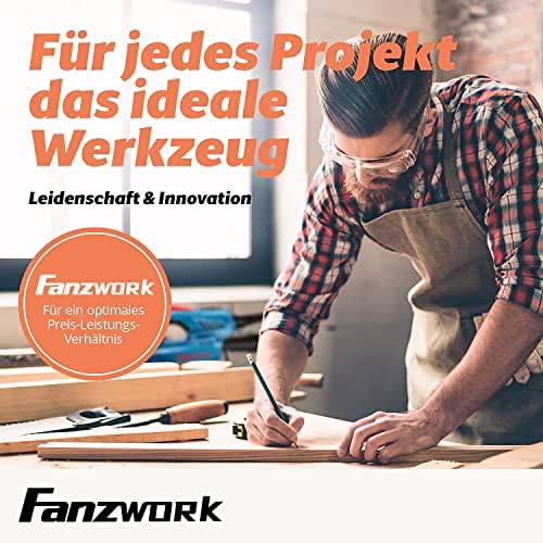 Bild 5 - FANZWORK Betonschleifer Betonfräse Sanierungsfräse Set mit Diamantschleiftopf und Absaughaube, mit Drehzahlregelung (1500W/125mm+)