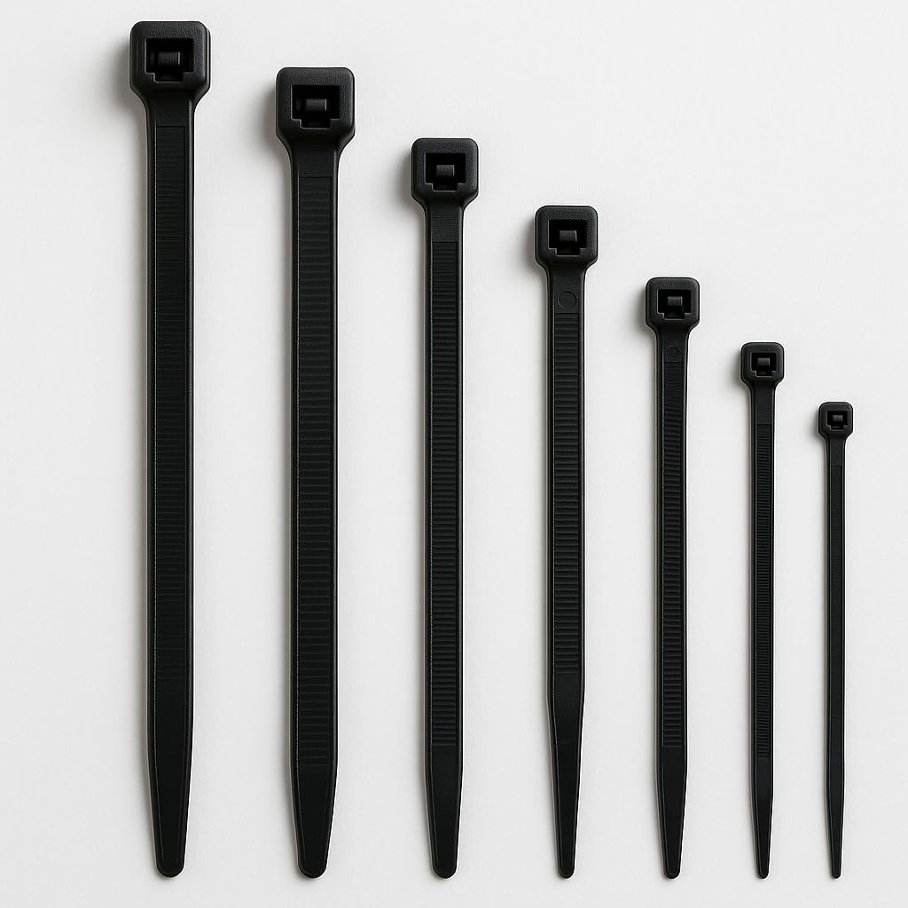 Set De Bridas Negras - Fix Level - Bridas De Plastico Muy Resistentes - Abrazaderas Plastico Para Sujetar Cables Y Esconder Cables - Organizador De Cables Y Sujeta Cables 4,8 X 360/300 Unidades