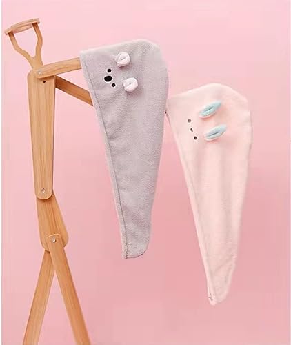 Miniatura 6 de Toallas de microfibra para el cabello, súper absorbentes, turbante para mujeres y niñas, gorro de secado rápido mágico para el cabello, toalla para