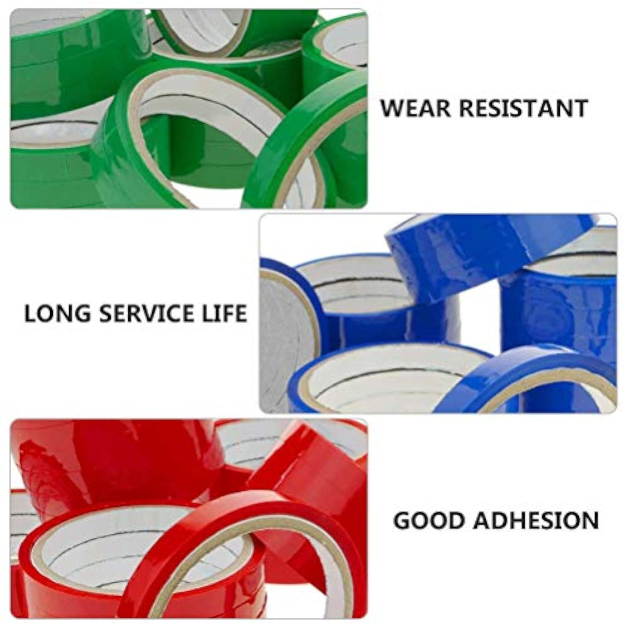 18 Pcs Clear Bag Sealing Tape for Supermarket Use
