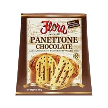 Flora Foods Panettone Chocolate Chip Traditional Italian Soft and Moist Sweet Bread Holiday Cake