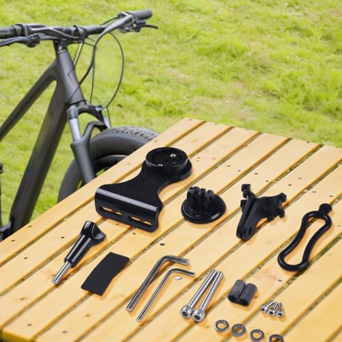 Puupaa Soporte de fibra de carbono para computadora, extensión de vástago de bicicleta compatible con múltiples modelos de Garmin/para Garmin