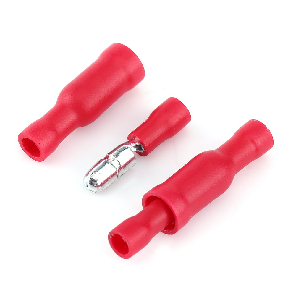 102 Stück Crimp-Ringkabelschuhe, isolierte Stecker und Buchsen für