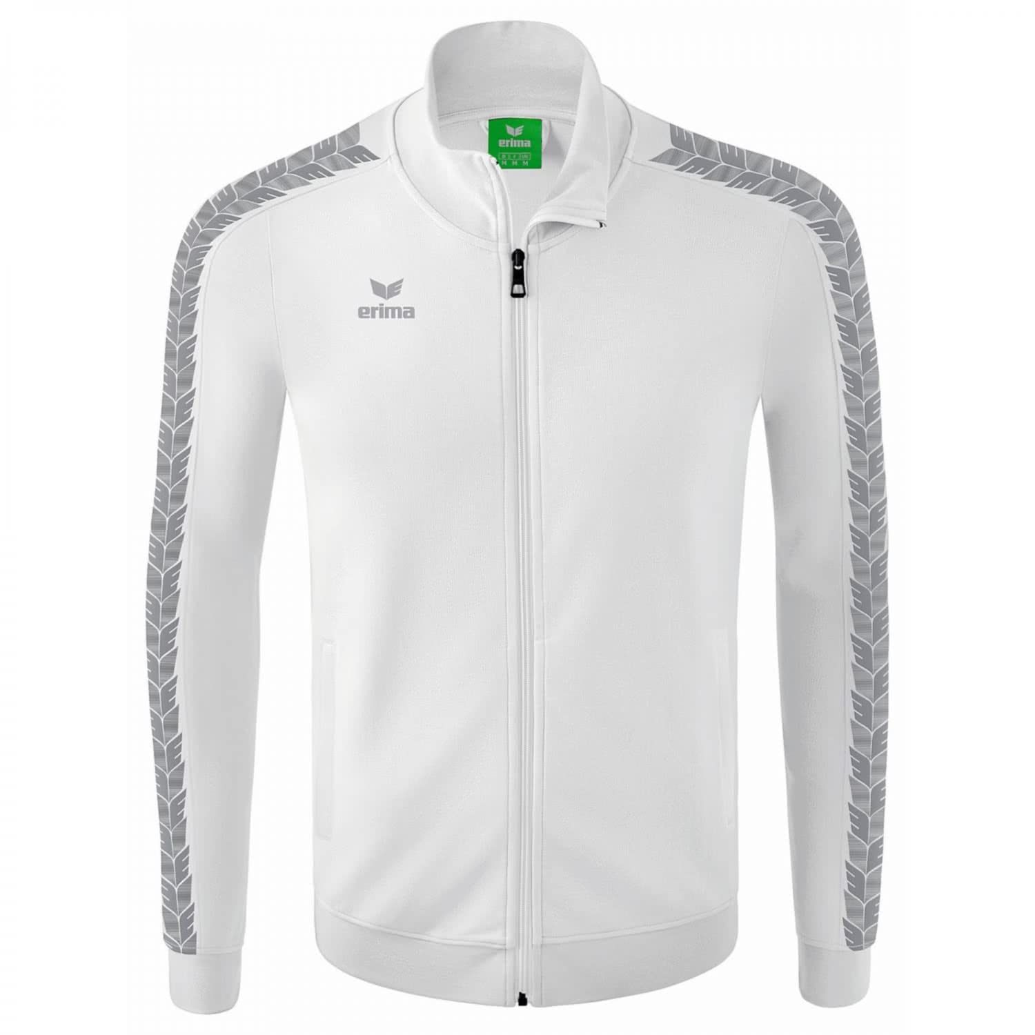 Erima Men's Essential Team Track Top Jacket, White, M