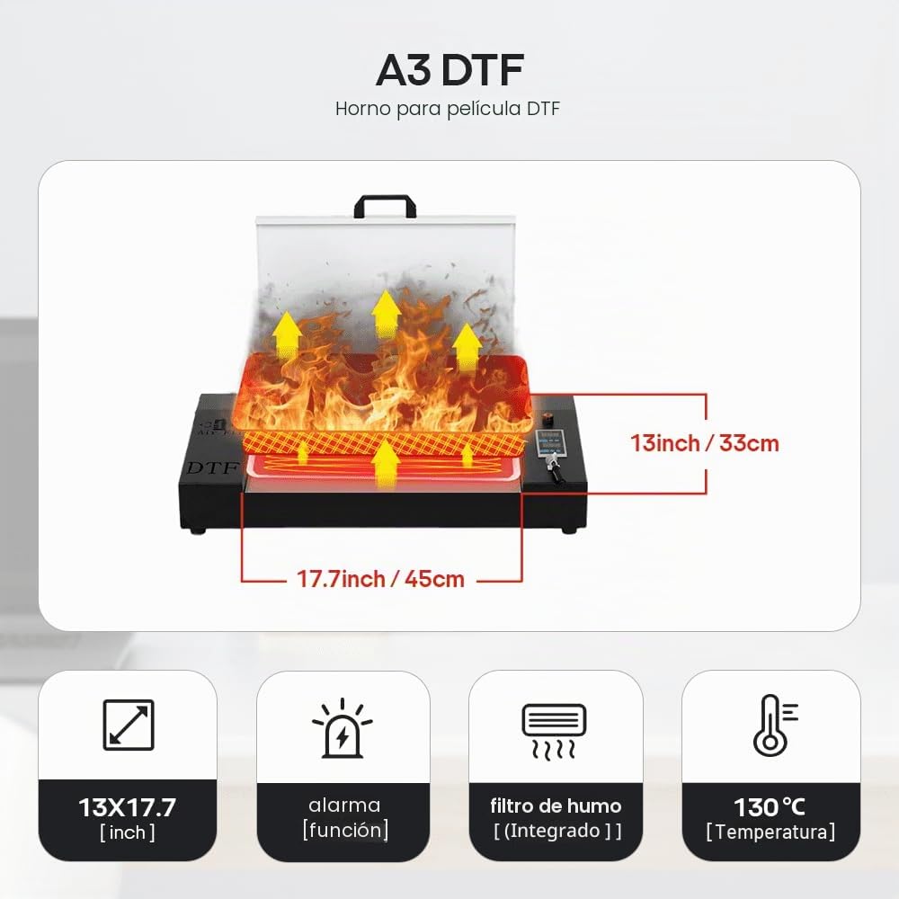 Procolored F13 DTF Printer Kit Máquina de impresión Directa sobre película con Horno de curado Ciclo de Tinta Blanca para Camisetas DIY Uso en pequeñas Empresas
