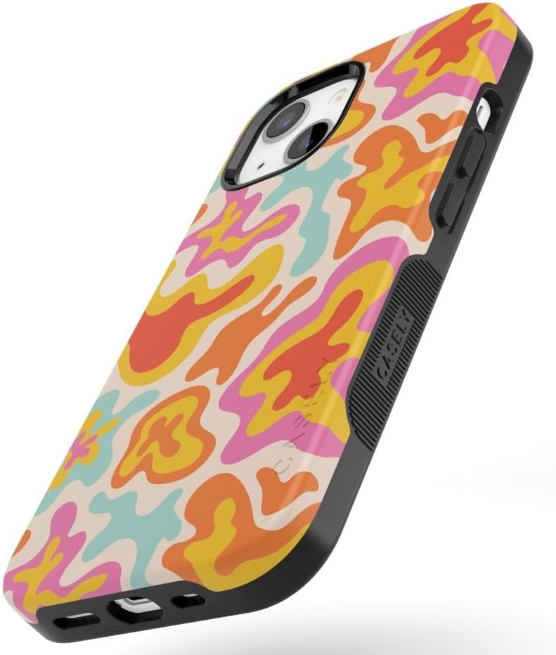 Casely iPhone 15 Case | Tropical Color Splash | Abstract Retro | Bold Protective Design | Compatible with MagSafe - Image 3