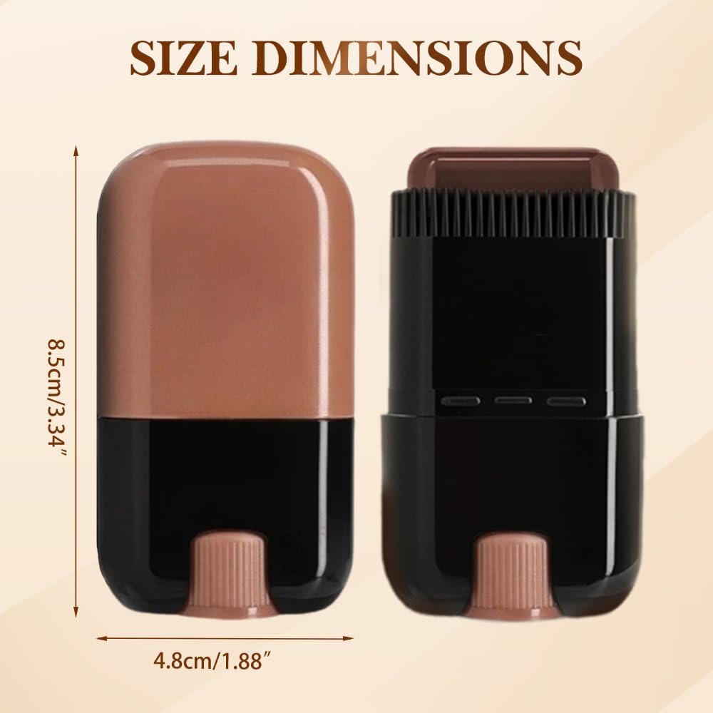 Portable Hair Dye Comb for Gray Hair Coverage, 2025 New 2Pack Safe and Convenient Comb Hair Dye for Quick Touch-ups, Waterproof and Sweat-proof Hairs Dye Stick With Comb (Dark Tea)