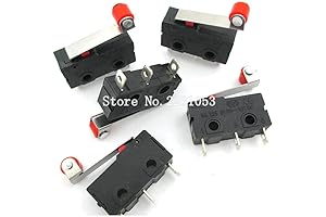 5 Mini Micro Lever Arm Micro Switch Roller SPDT Snap Action 5A 250V