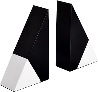 26 Black and White Kitchen Ideas That Never Go Out of Style 126 Juvale Marble Bookends - 1.8 x 3.8 x 6 in, Black & White, Set of 2 - Mod...