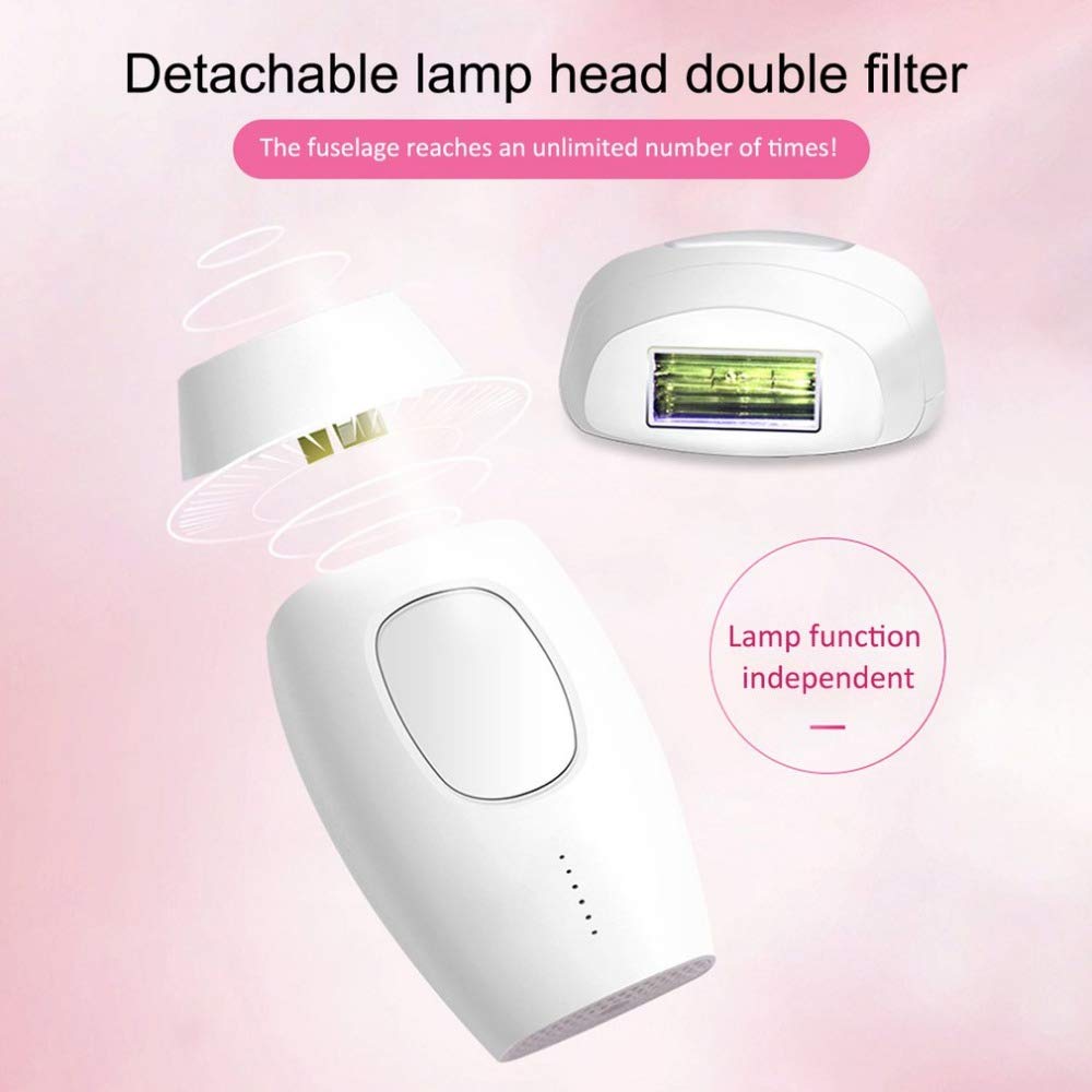 Système d'épilation au laser, épilateur à lumière permanente 2-en-1, 600 000 flashs, convient aux appareils de rajeunissement cutané à la maison pour le visage, les bras, le dos et le bikini