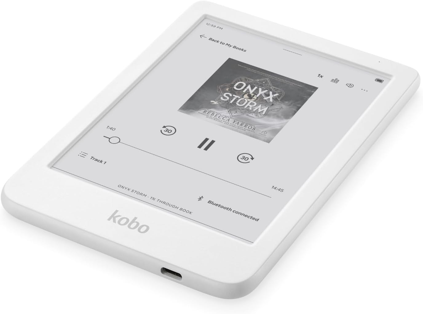 Kobo Clara Colour eReader (White) with Case Bundle (Misty Green SleepCover, Case Bundle)