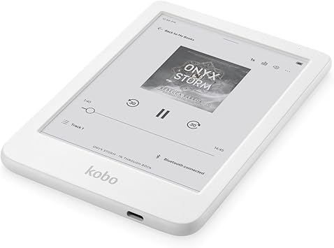 Kobo Clara Colour eReader (White) with Case Bundle (Dusk Blue SleepCover, Case Bundle)