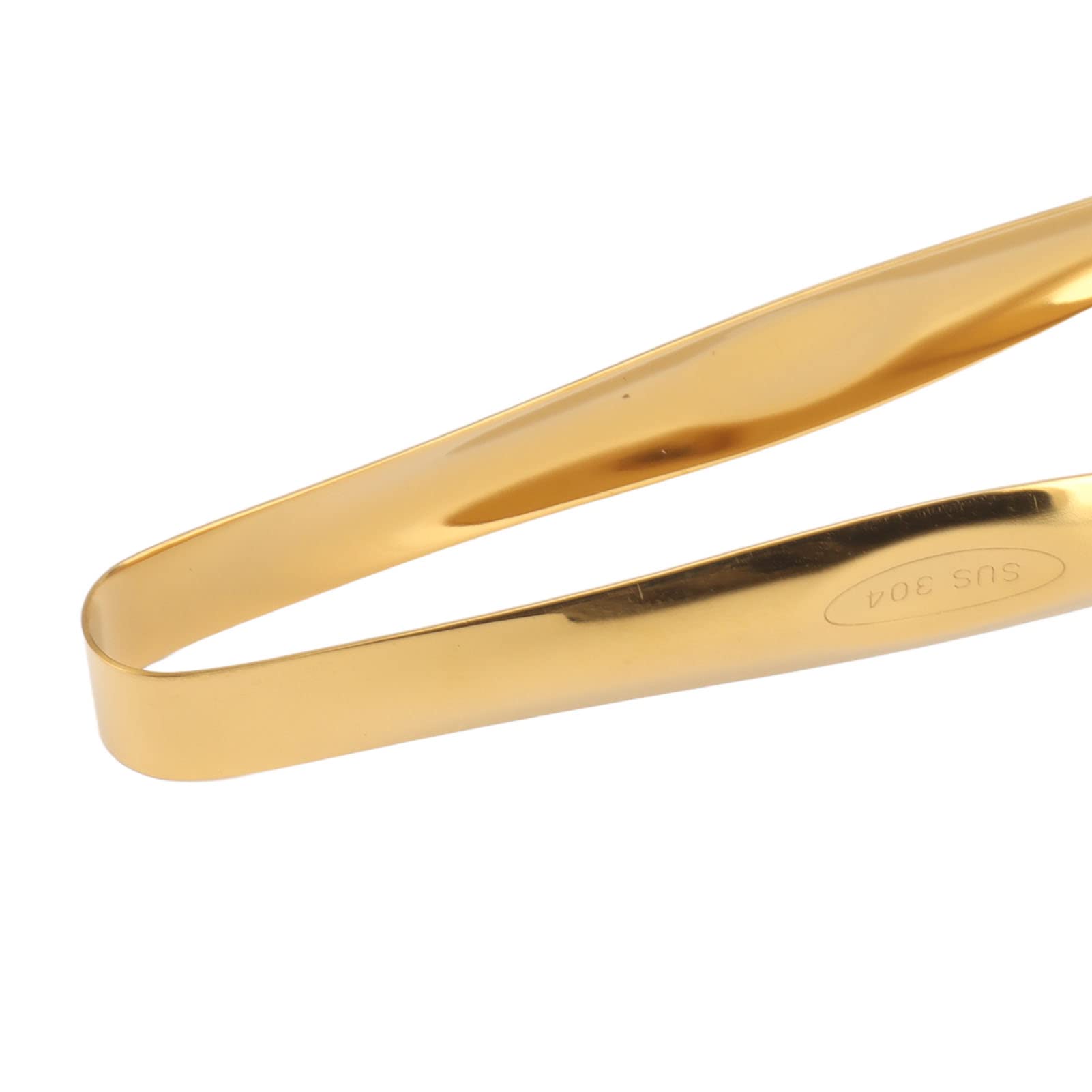 Pinzas de Cocina de Acero Inoxidable para Buffet, Barbacoa, Ensalada, Carne y Pan, Pinzas para Servir de Tamaño Regular en Color Oro
