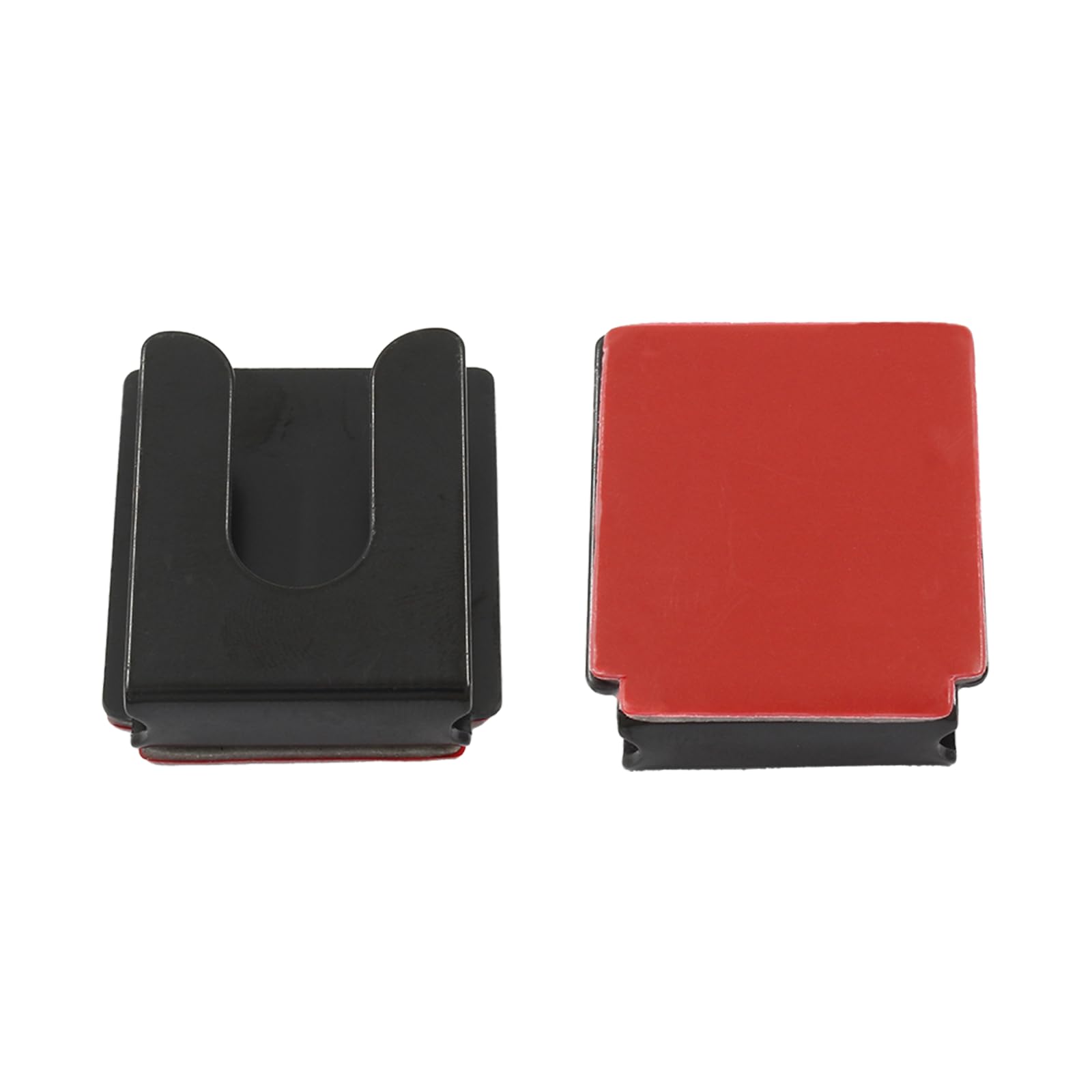 2PCS Black Radio Microphone Hanger with Adhesive Back,CB Microphone Holder,Metal Car Mic Hanger for Cars Homes Offices and so on (36 x 30 x 10mm ,Style1)