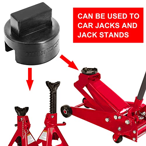 Urmecch Dual-Use Car Jack Stand Adapters For Mercedes A B C E Class Coupe Gls Gl M R S W203 W204 W212 W211 W164, Rubber Jack Pad For Porsche Macan Cayenne Suv Universal - Fits 3 Tons Jackstand, 2Pcs #TOP2