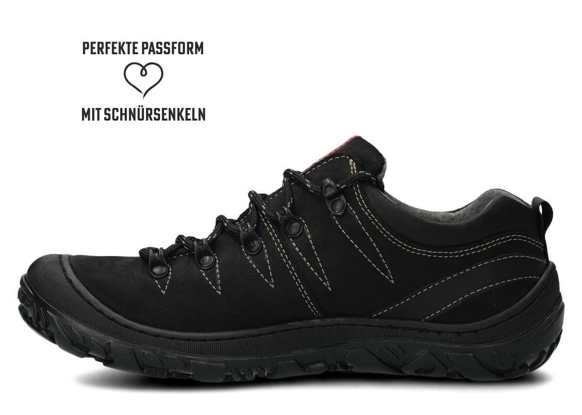 nagaba - Chaussures de randonnée - de Trekking - d’extérieur Cuir véritable, à Lacets, décontractées