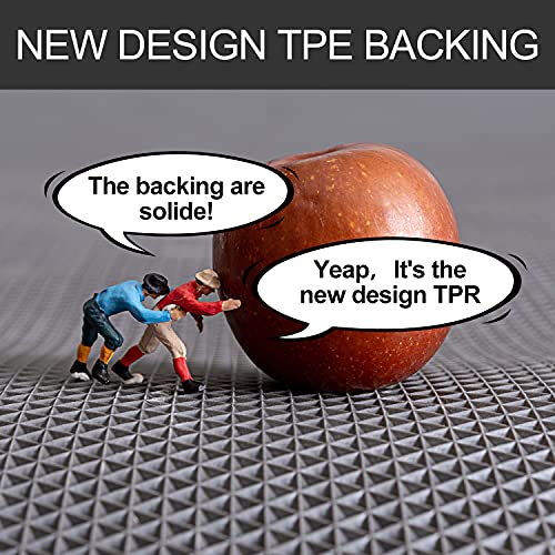 Bathroom Rug 40X24 Gray Bath Mat Silver Grey Shower Large Shaggy Floors Big Extra Thick Soft Best Absorbent Perfect Absorbant Plush Door Mat Carpet Gentsing #TOP3