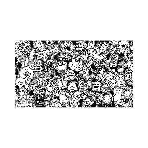 Copo Canudo 600ml Cartoon Network Off Mix , Beek Geek's Stuff, Cc-cnmix2, Preto, Modelos Surtidos,