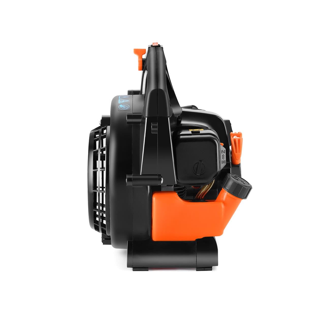 FUXTEC - Soplador de Hojas a Gasolina FX-LB126ECO Cilindrada 26 cm³ Velocidad del Aire 60 m/s Peso 4,5 kg Diferentes boquillas para Diferentes Superficies