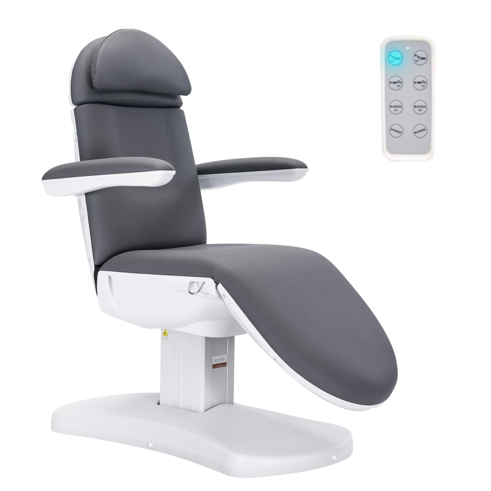 DERMALOGIC Massimo Electric Spa Treatment Table 4 Motors Massage Bed, Spa Resort Salon Tattoo Equipment, Dark Grey