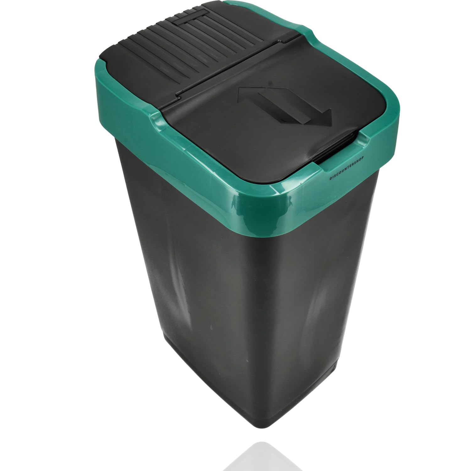 Abfall Sortierbehälter Set von 3-60L Recyclingbehälter mit Schaukeldeckel - Farbcodiertes Trennsystem - Kunststoff Abfalltrennbehälter für Küche und Bad