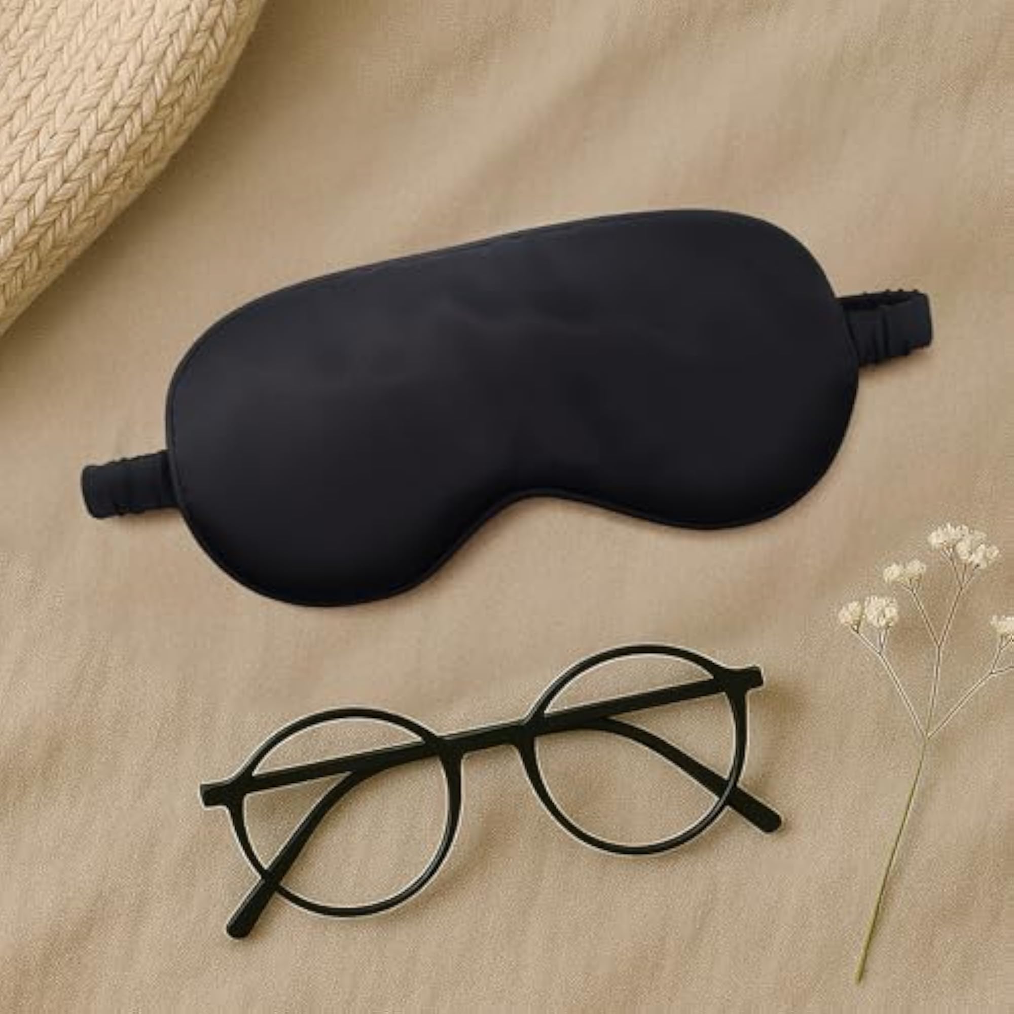 Natural Silk Eye Shade Mask for Insomnia & Meditation