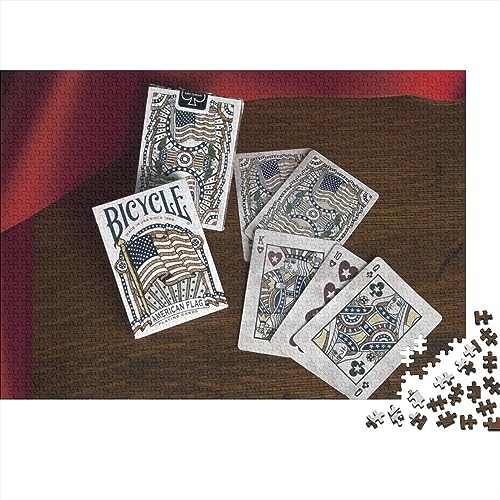 Puzzle en Bois 1000 Pièces Solitaire anti-stress pour Adulte