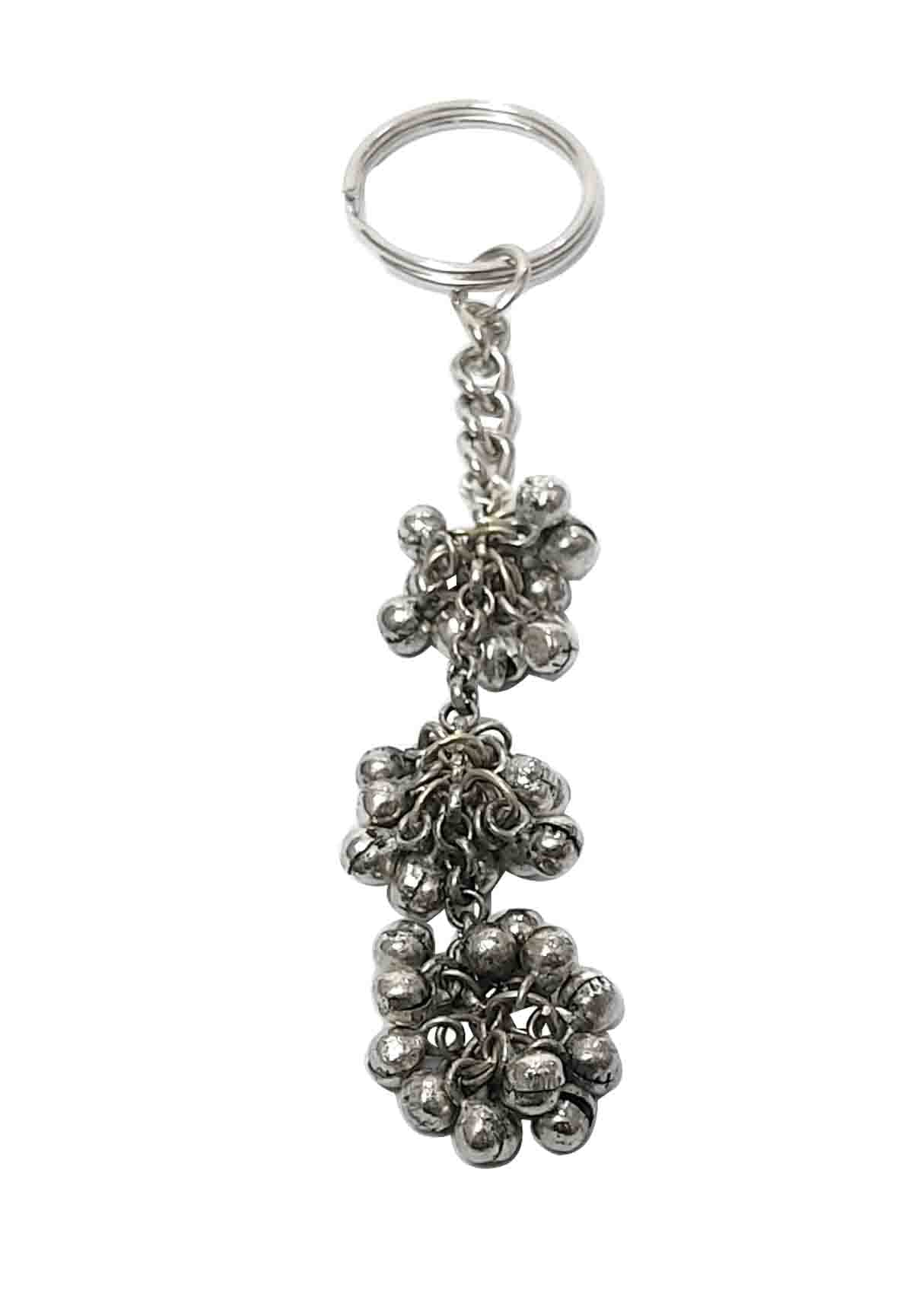 Heeva Creation Oxidised Keychain.(Colour- Silver).(1 Piece).