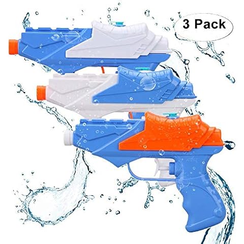 JoyGrow 3 PCS Water Guns, Water Squirt Gun for Water Pistol Fight Party Favor Great Summer Water Toys Outdoor for fun Cover