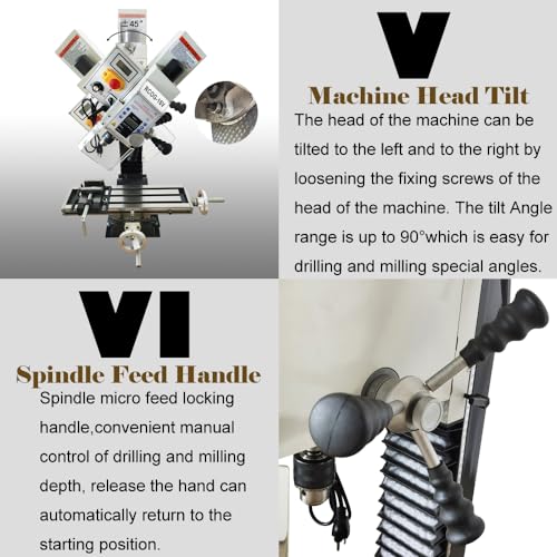HayWHNKN Mini Mill Drill Machine