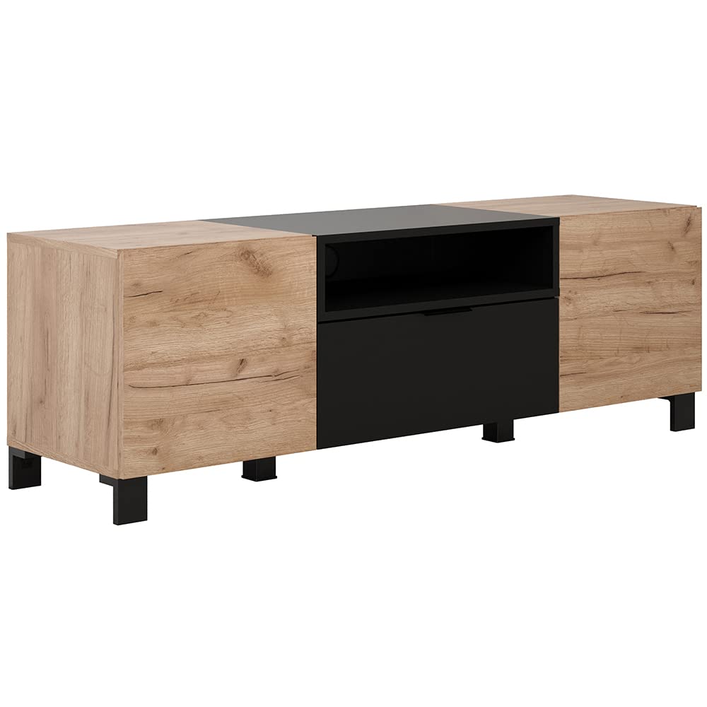 Meuble TV trendteam Kendo pour organiser vos appareils et cacher les câbles